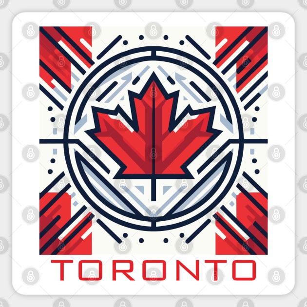 Toronto Ontario Canada Flag Sticker by Heartsake